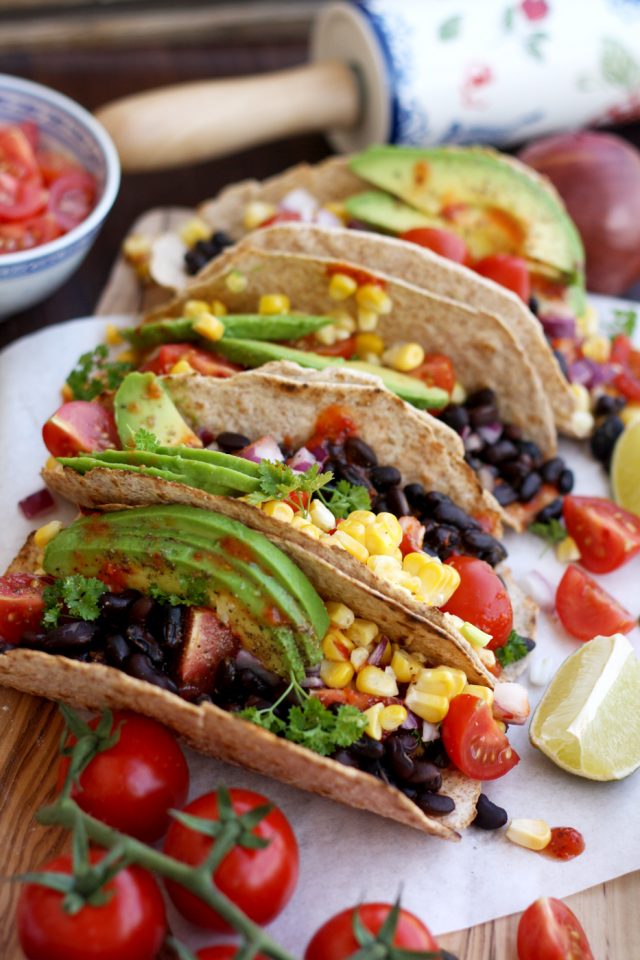 tacos with assorted veggies