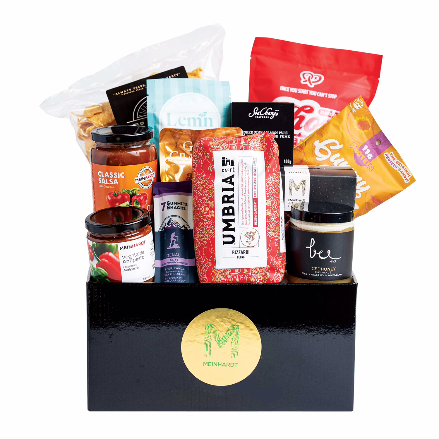 Best of the West Christmas Gift Basket Best of the West Canadian gourmet gift basket with West Coast foods and artisan snacks.