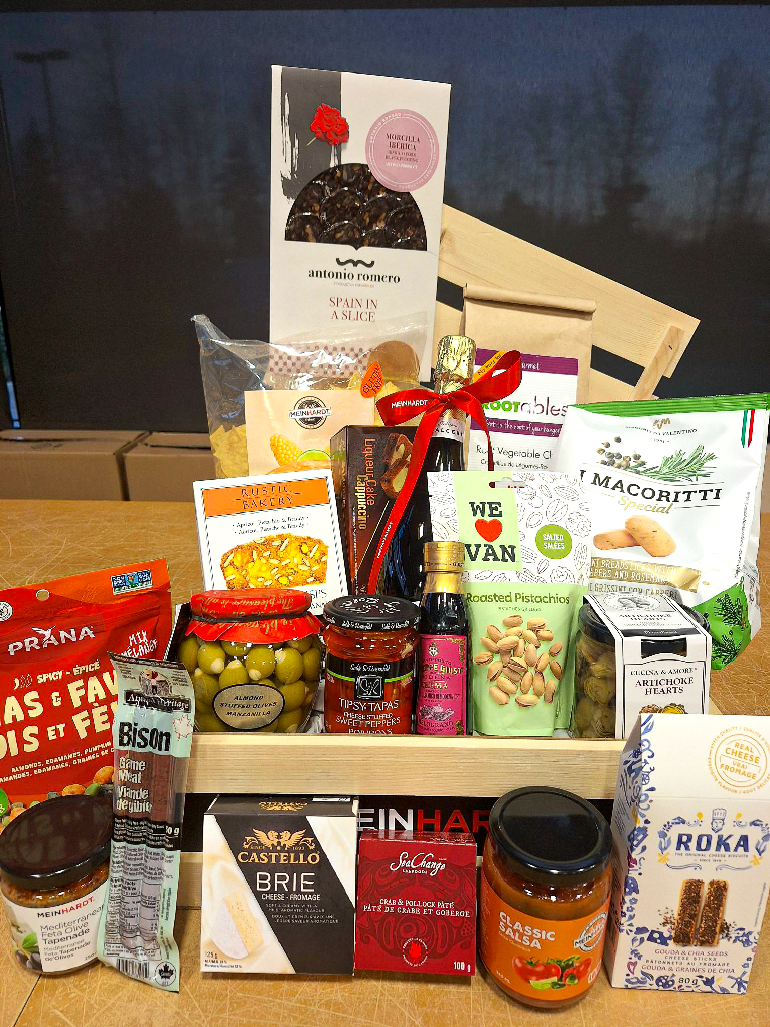 Corporate gift basket for Nanaimo delivery from Meinhardt