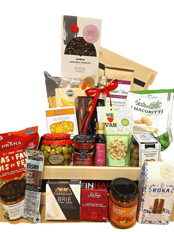 Corporate gift basket for Nanaimo delivery from Meinhardt